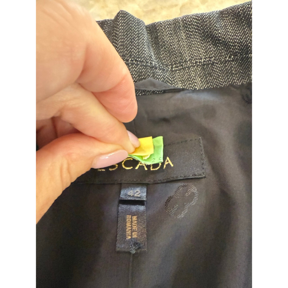 Escada Black & White denim Blazer, Size 42 - Picture 11 of 15